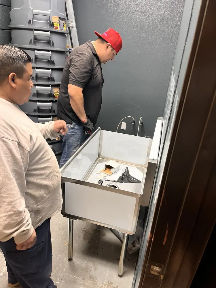 Commercial plumbing and sink installation in Flourtown